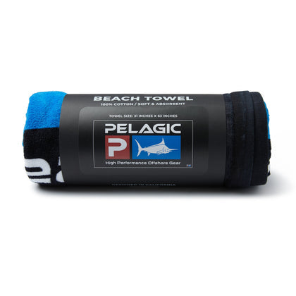 Pelagic Deluxe Logo Beach Towel - Dogfish Tackle & Marine