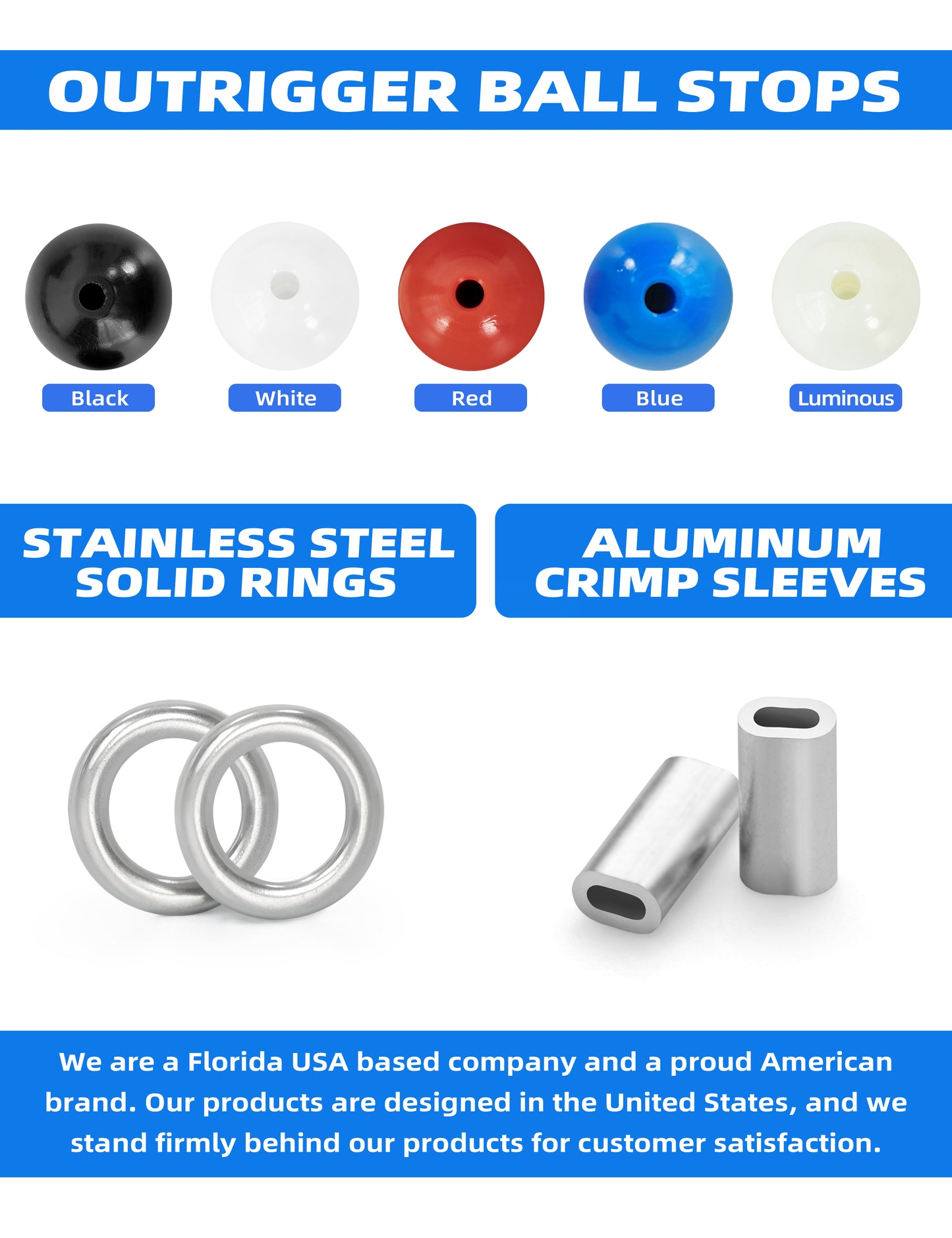 Bluewing Upgraded Outrigger Rigging Kit Model B - Dogfish Tackle & Marine