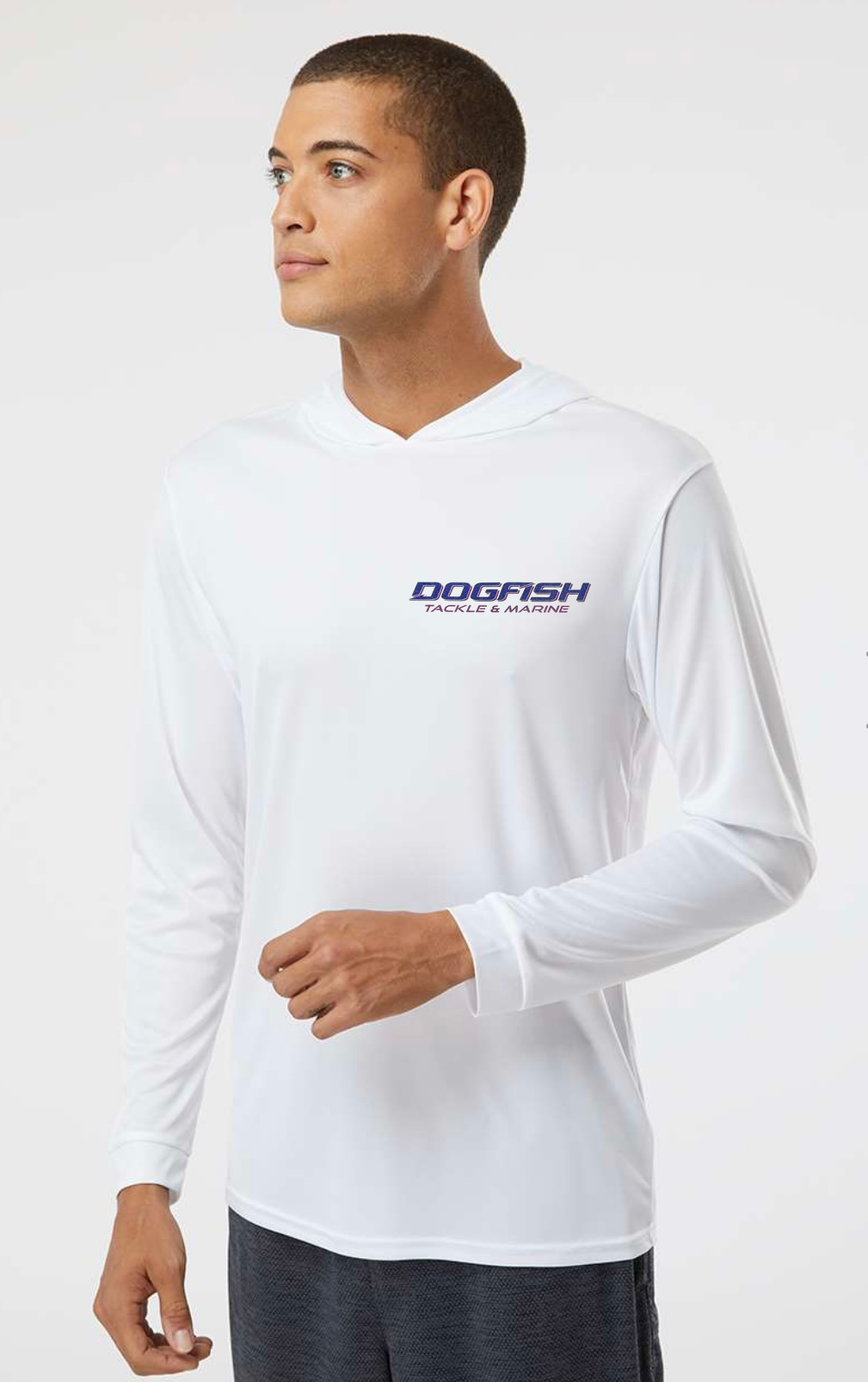 Dogfish Long Sleeve Hooded Microfiber Florida Flag - Dogfish Tackle & Marine