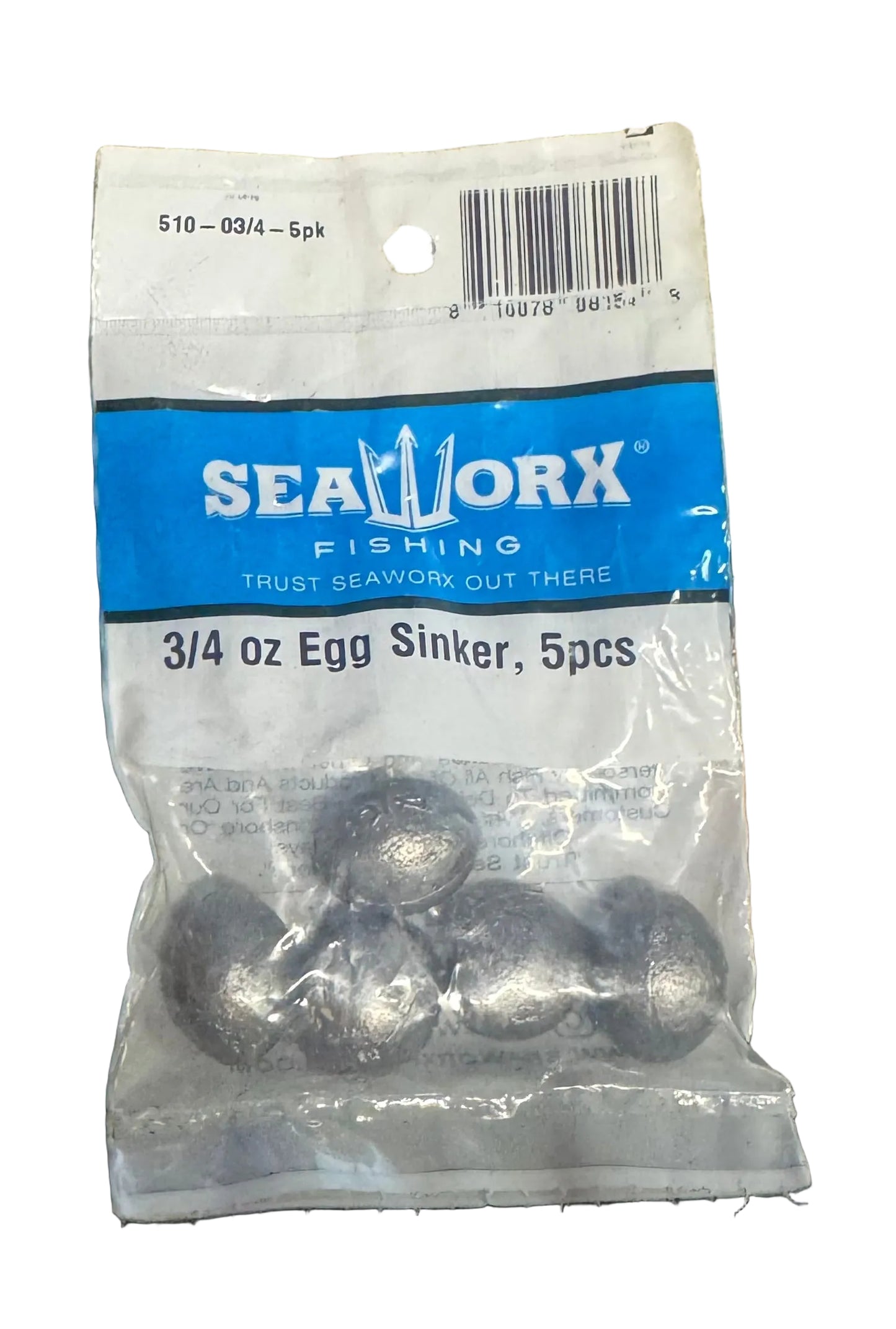 Seaworx Egg Sinker Fishing Weights Pre Packaged - Dogfish Tackle & Marine