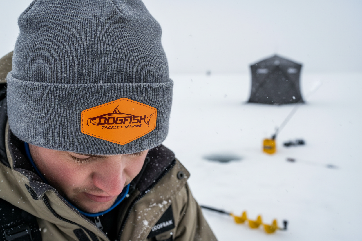 Dogfish Leather Patch Beanie