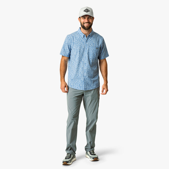 Aftco Boatbar Printed Button Down Shirt - Dogfish Tackle & Marine