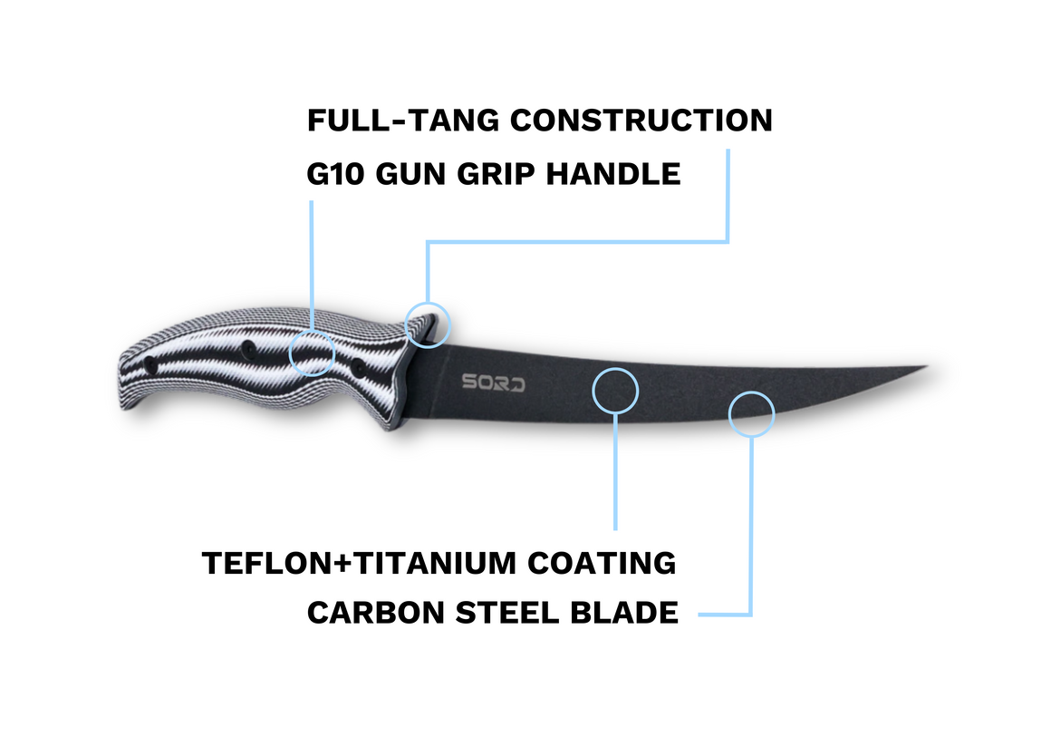 Sord 7in Fillet Knife - Flexy - Dogfish Tackle & Marine