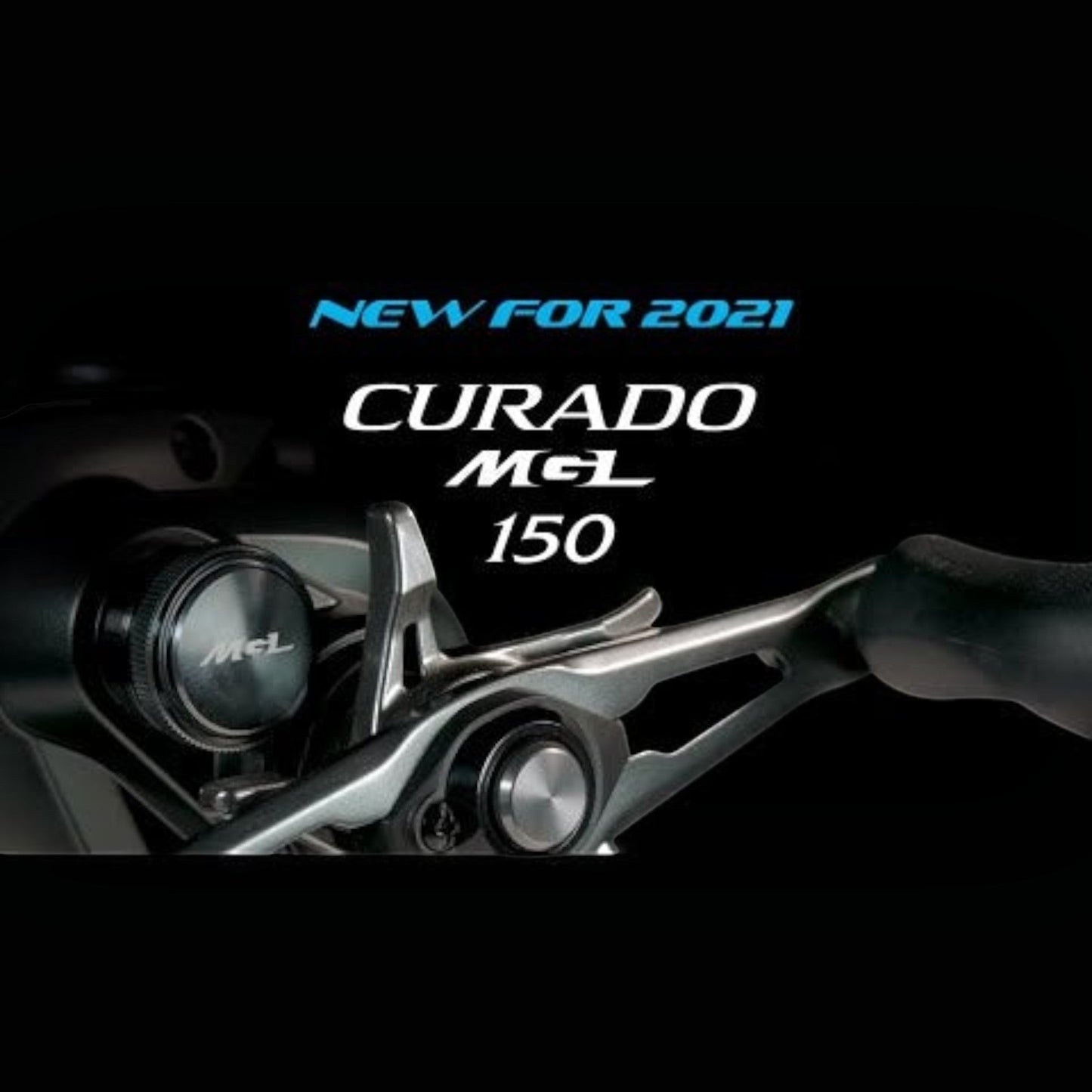Dogfish Tackle & Marine Shimano Curado MGL 150 baitcasting reel, silver and black, lightweight aluminum body, MGL spool.