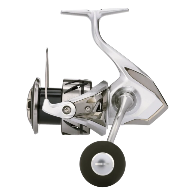 Dogfish Tackle & Marine Shimano Stradic FM spinning reel, silver and black with a black handle knob. Precision engineered for freshwater and saltwater.