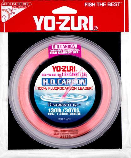 Yo-Zuri H.D. Carbon Fluorocarbon Leader Disappearing Pink - Dogfish Tackle & Marine