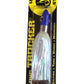 Fishing lure with 'Ilion Lures' packaging on a brown background