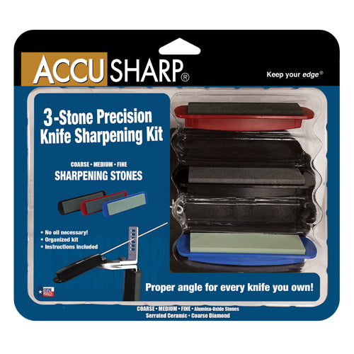 AccuSharp 3-Stone Precision Knife Sharpening Kit - Dogfish Tackle & Marine