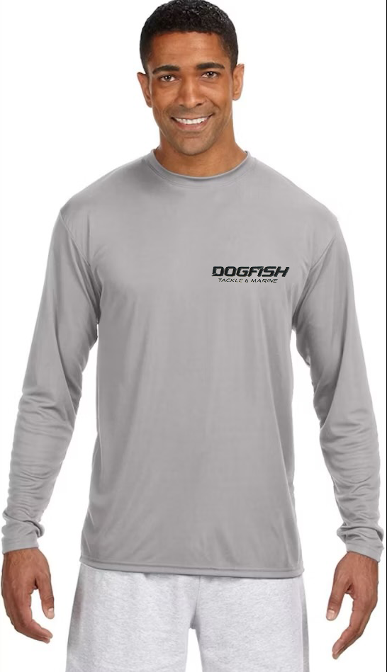 Dogfish Long Sleeve Microfiber Life Is A Beach Logo - Dogfish Tackle & Marine