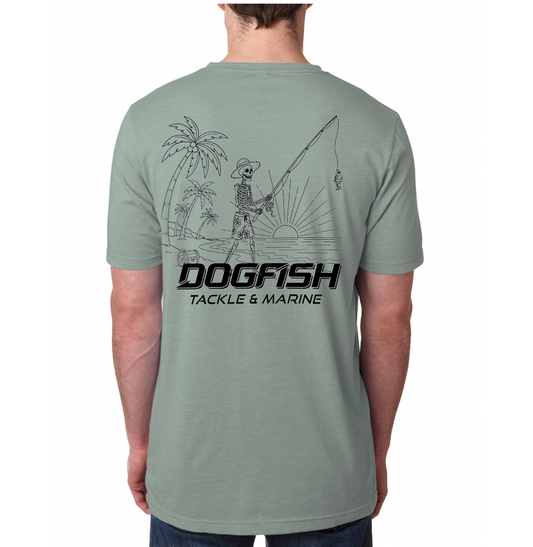 Dogfish Short Sleeve T-Shirt Life Is A Beach Logo - Dogfish Tackle & Marine