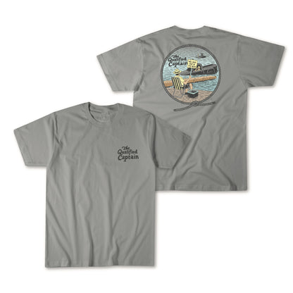 The Qualified Captain Back In Tee - Dogfish Tackle & Marine
