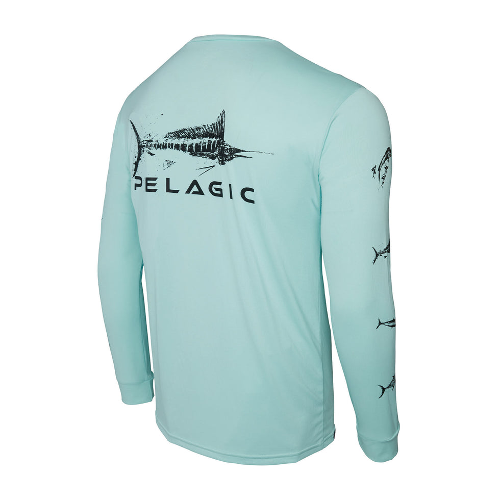 Pelagic Aquatek Gyotaku Fishing Shirt