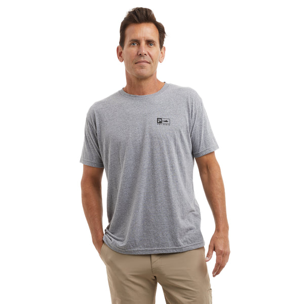 Pelagic Premium Short Sleeve Triblend Rusted Icon - Dogfish Tackle & Marine