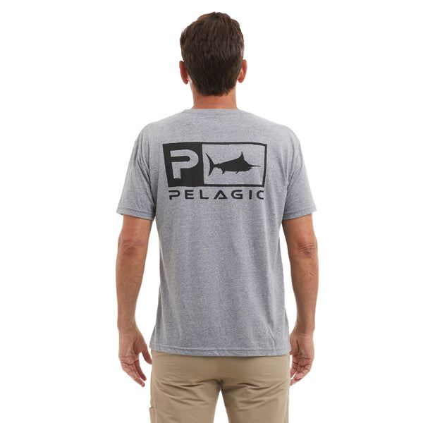 Pelagic Premium Short Sleeve Triblend Rusted Icon - Dogfish Tackle & Marine