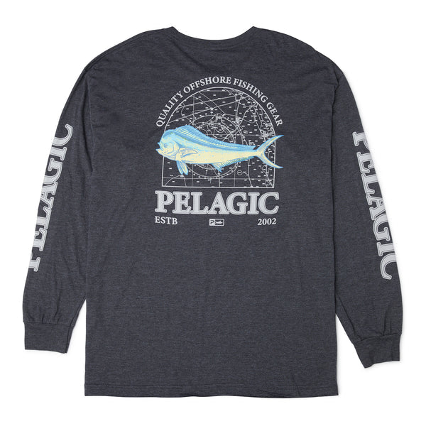 Pelagic Premium Long Sleeve Mapped Mahi Shirt - Dogfish Tackle & Marine