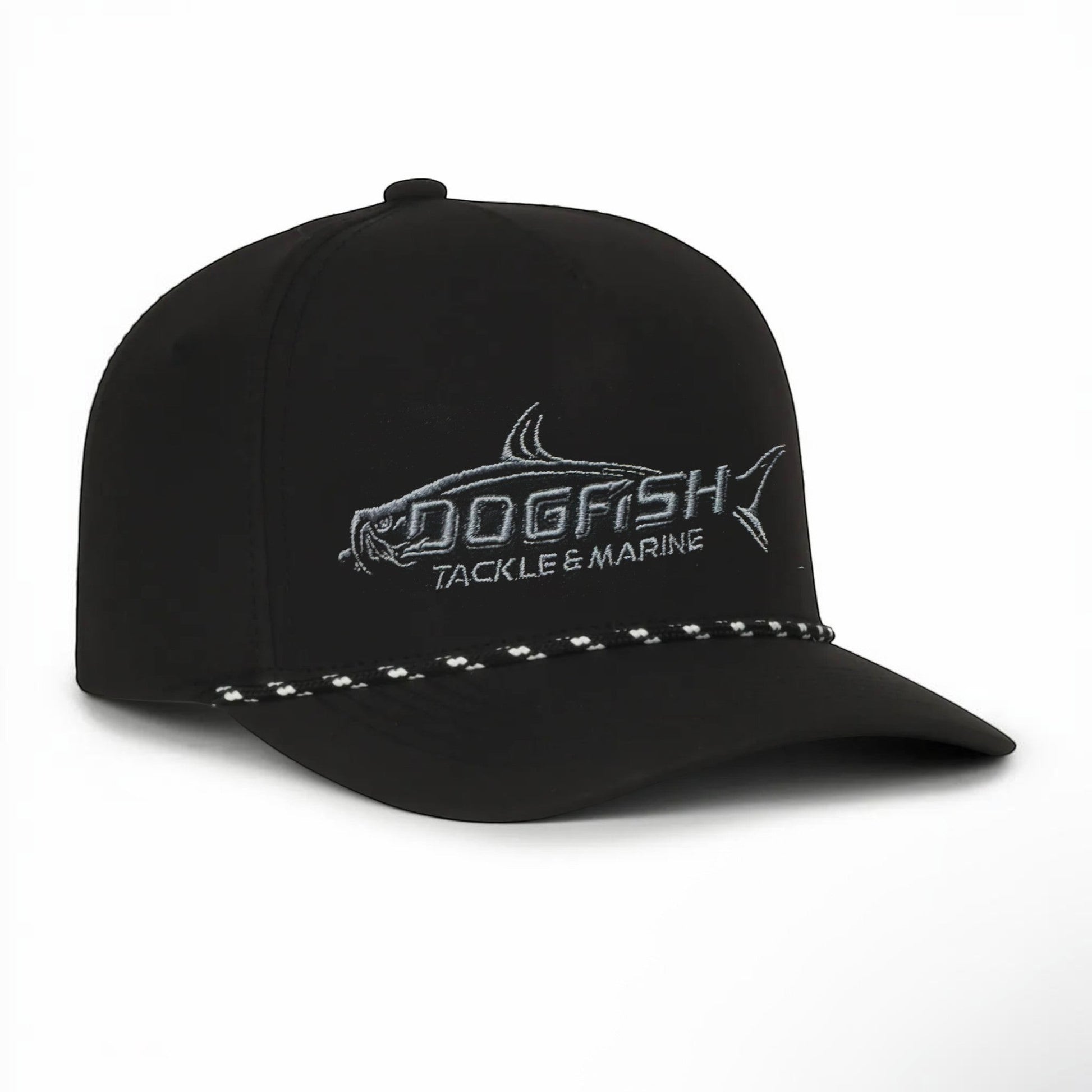Dogfish Tackle & Marine Performace Rope Logo Hat - Dogfish Tackle & Marine