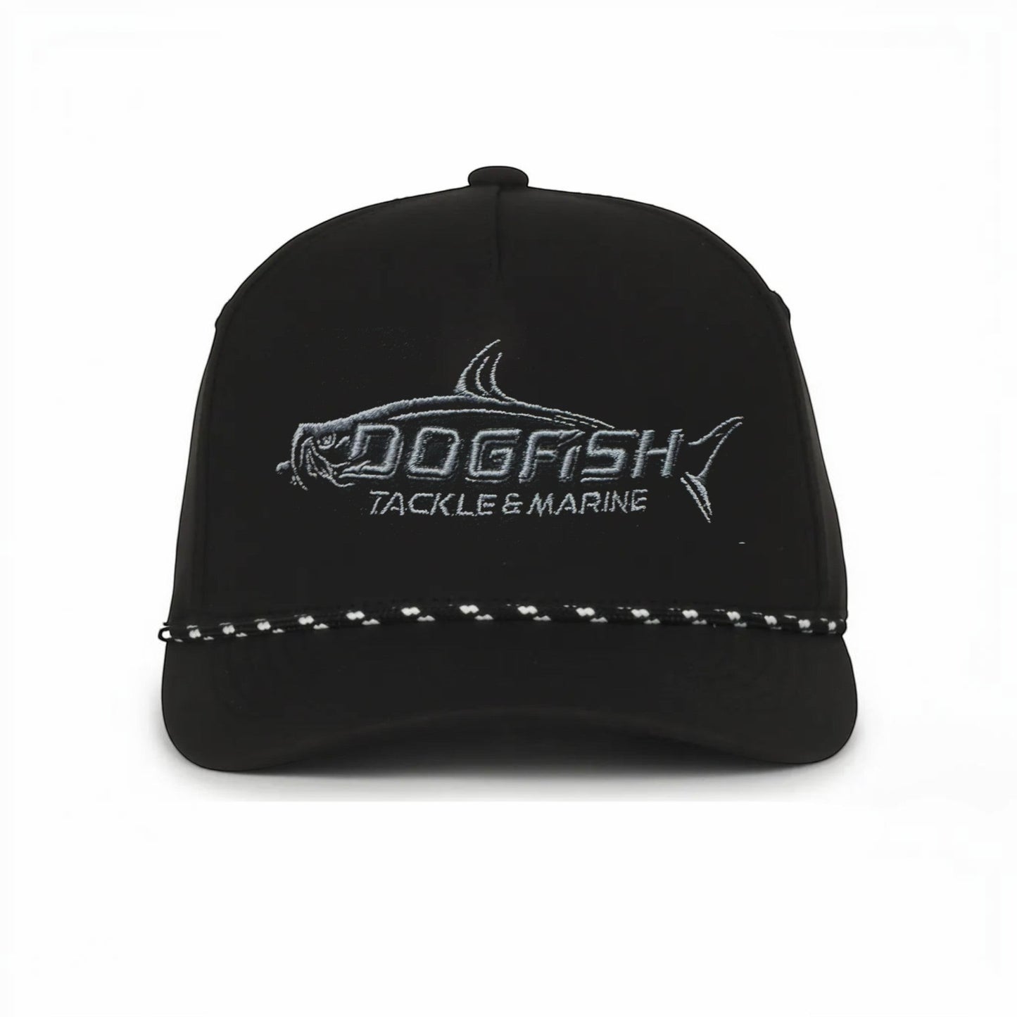 Dogfish Tackle & Marine Performace Rope Logo Hat - Dogfish Tackle & Marine