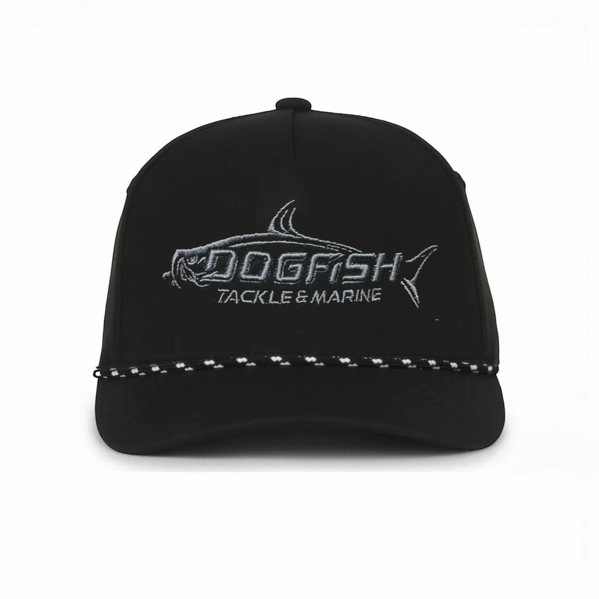 Dogfish Tackle & Marine Performace Rope Logo Hat - Dogfish Tackle & Marine