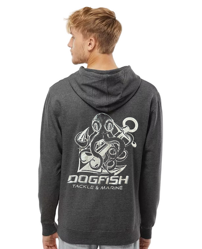 Dogfish Tackle Midweight Hoodie Octopus Logo - Dogfish Tackle & Marine
