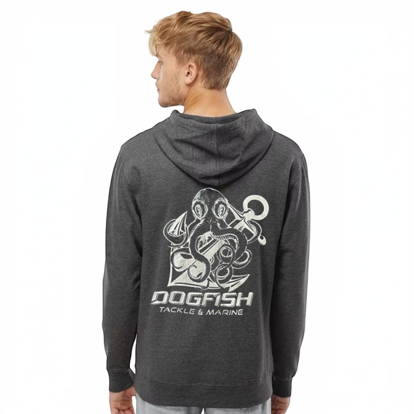 Dogfish Tackle Midweight Hoodie Octopus Logo - Dogfish Tackle & Marine