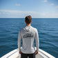 Dogfish Long Sleeve Hooded Micro Put Some Backbone Into It Logo - Dogfish Tackle & Marine