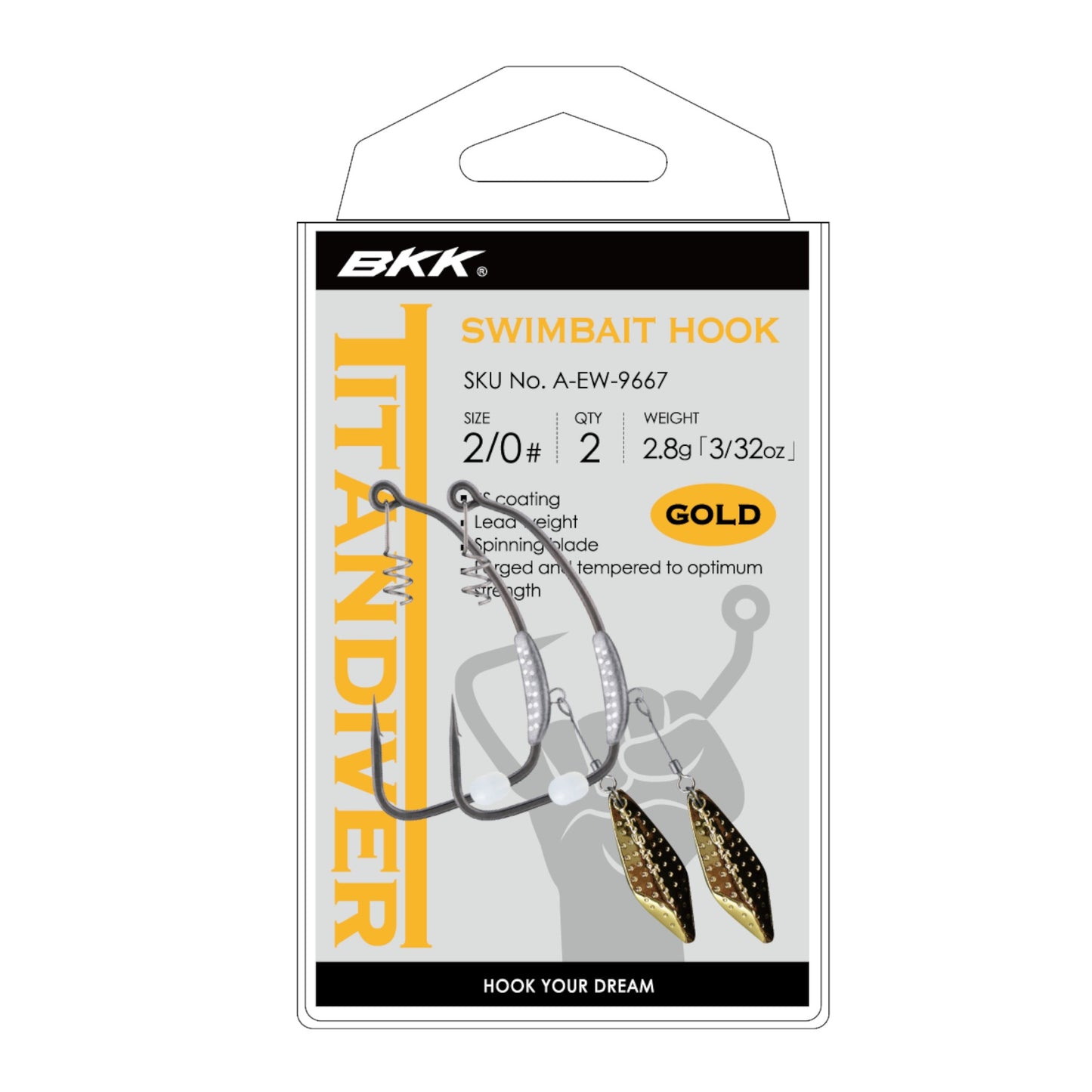 BKK Titan Diver Hooks 2pk - Dogfish Tackle & Marine