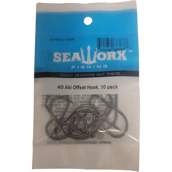 Seaworx Aki Offset Hook - Dogfish Tackle & Marine