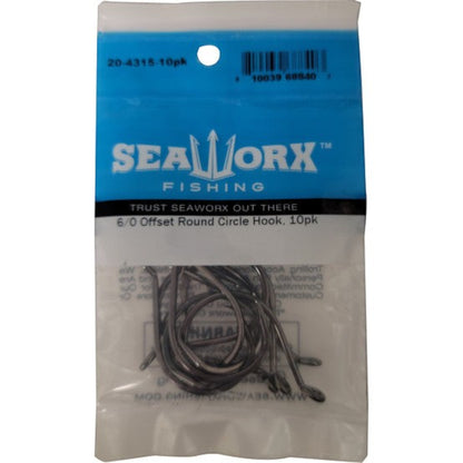 Seaworx Offset Up Eye Round Circle Hooks Dogfish Tackle & Marine