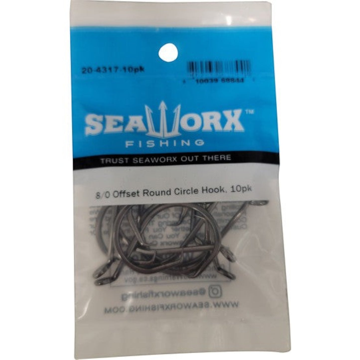 Seaworx Offset Up Eye Round Circle Hooks Dogfish Tackle & Marine