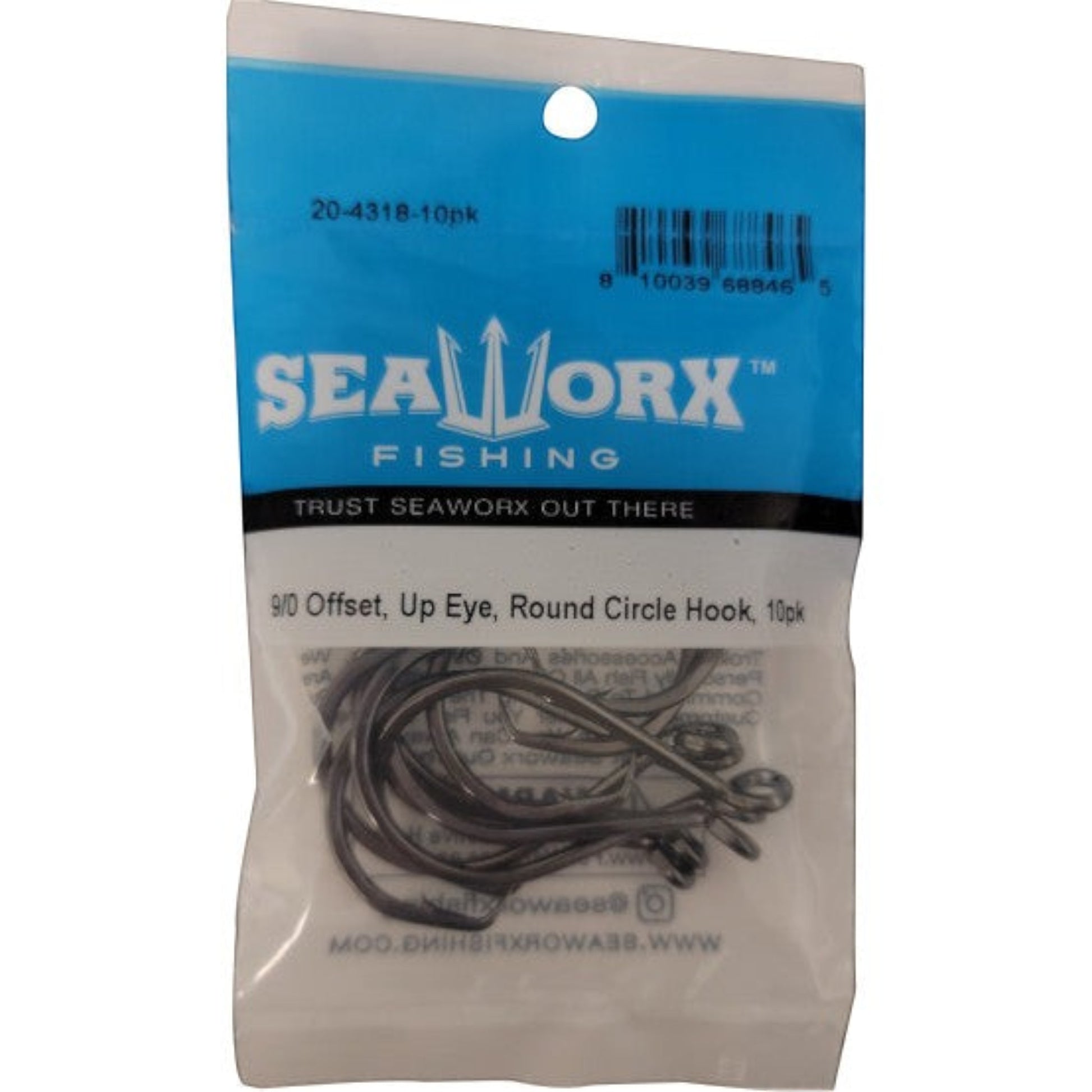 Seaworx Offset Up Eye Round Circle Hooks Dogfish Tackle & Marine