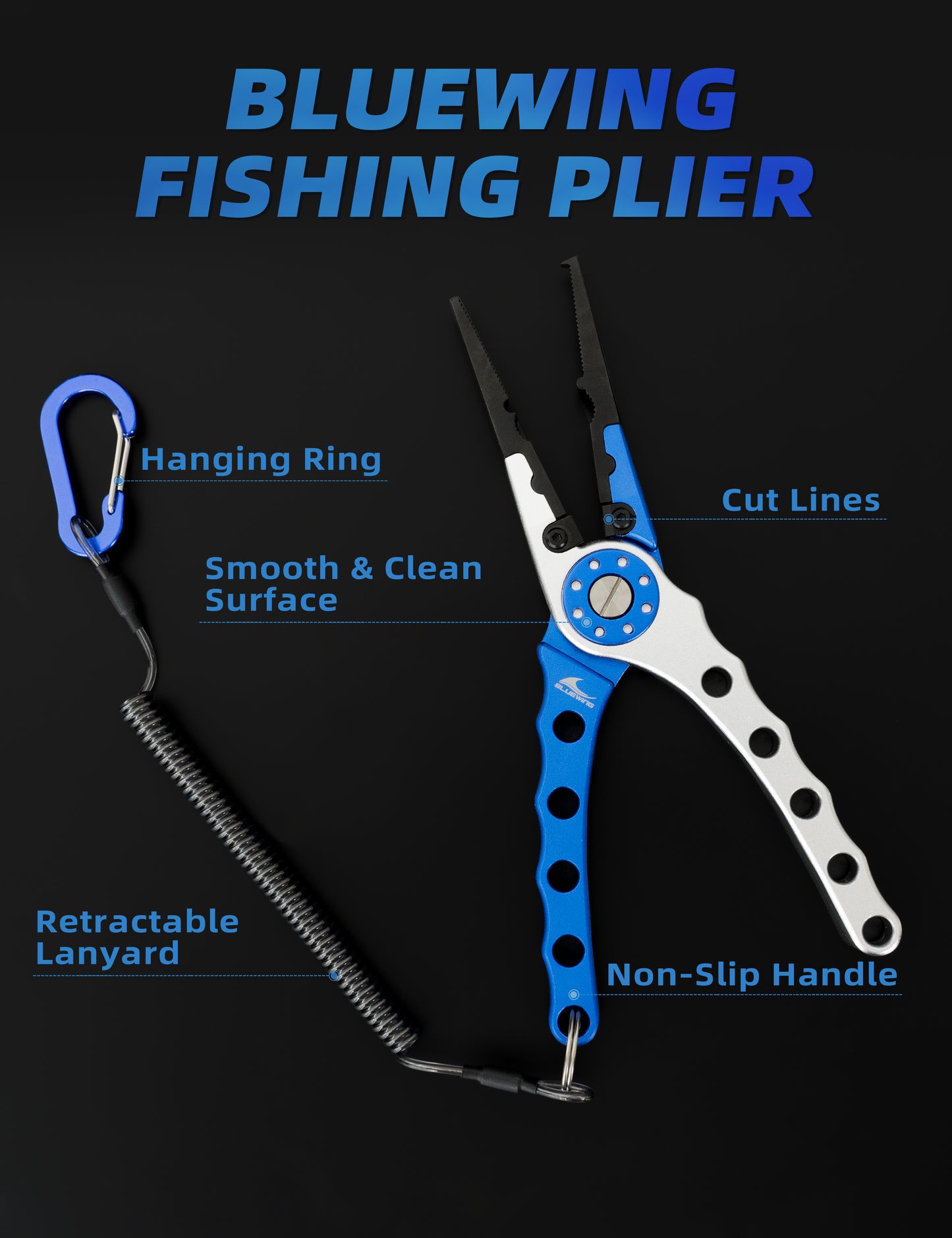 Bluewing Fishing Pliers - Dogfish Tackle & Marine