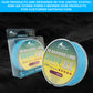 Two spools of Blue Wings PE Braided Line 300YD 8X shown with their retail packaging on a black textured background, with a blue banner at the top containing company text.