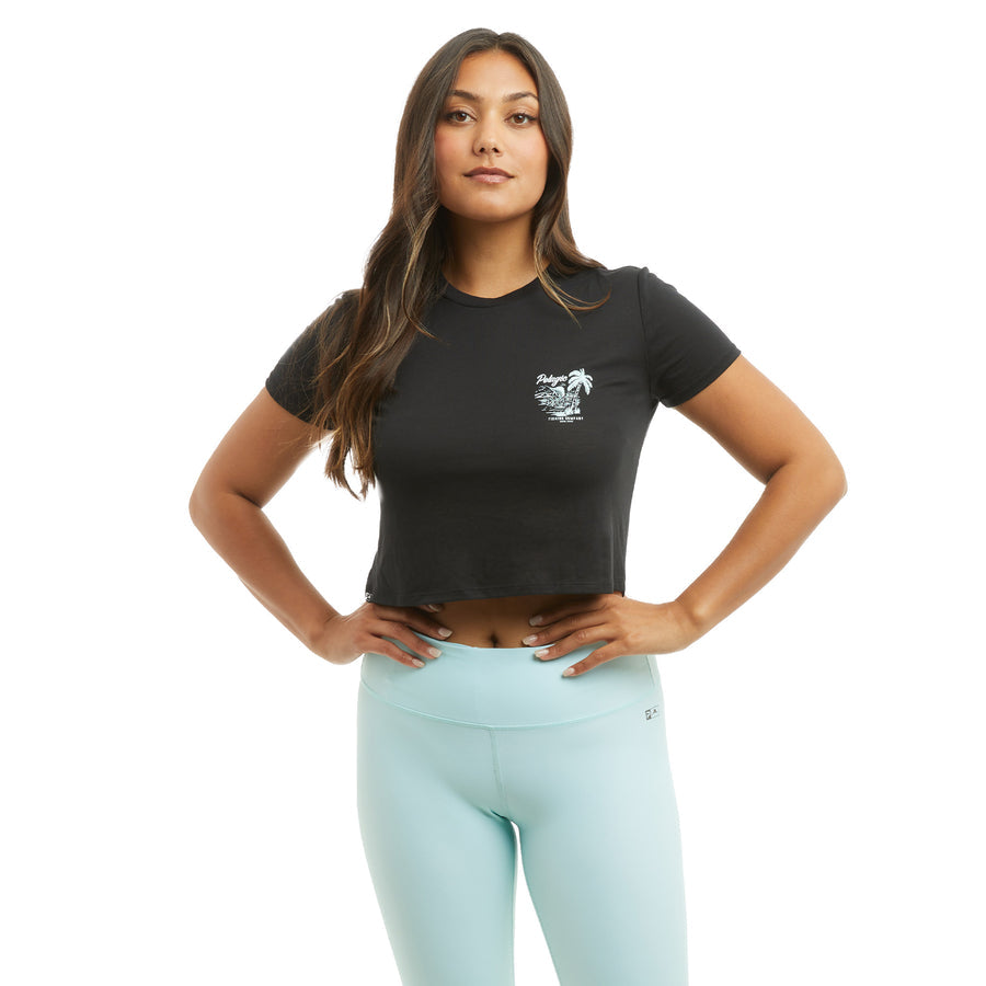 Pelagic Women's Premium Crop Paradise T-shirt - Dogfish Tackle & Marine