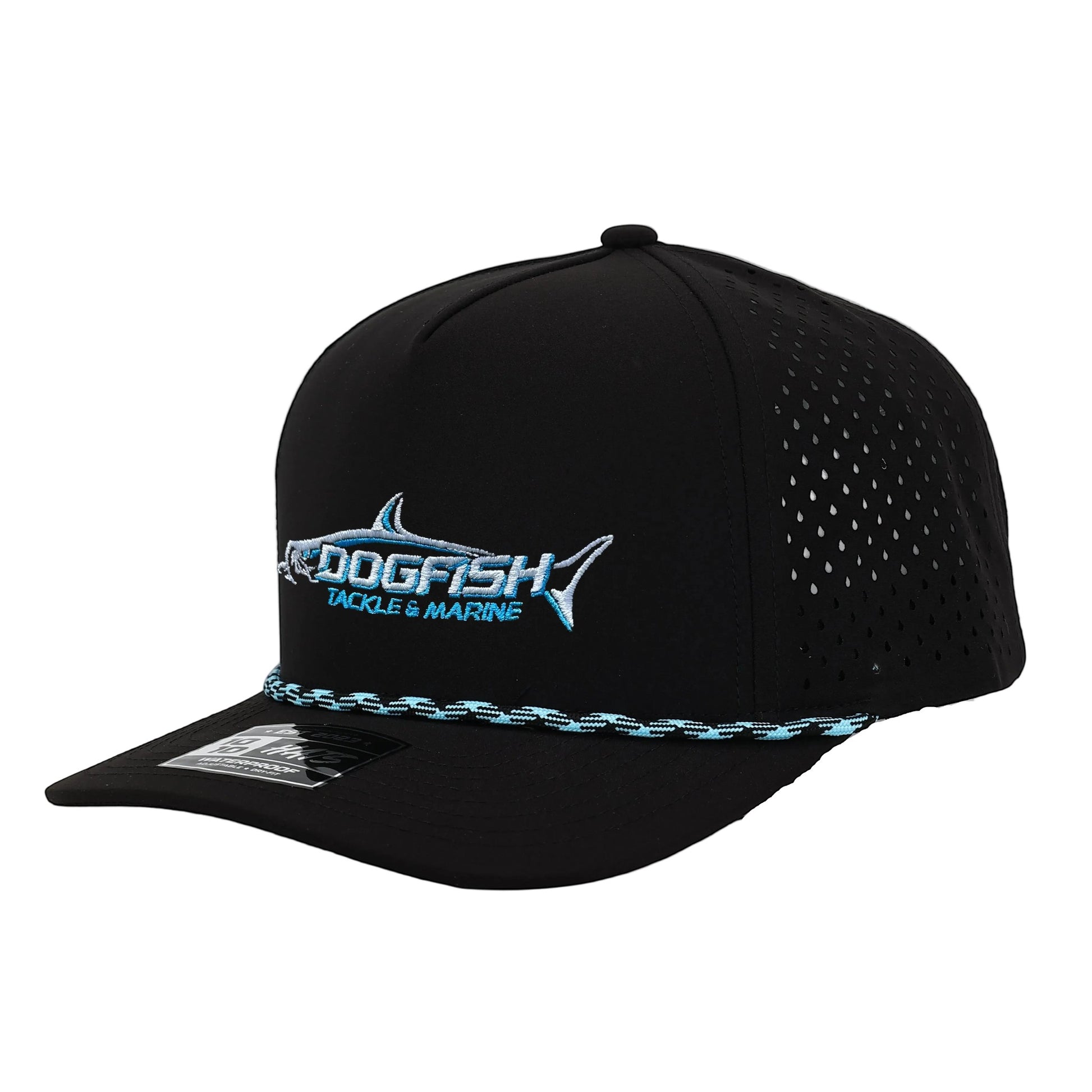 Dogfish Tackle & Marine Performace Rope Logo Hat - Dogfish Tackle & Marine