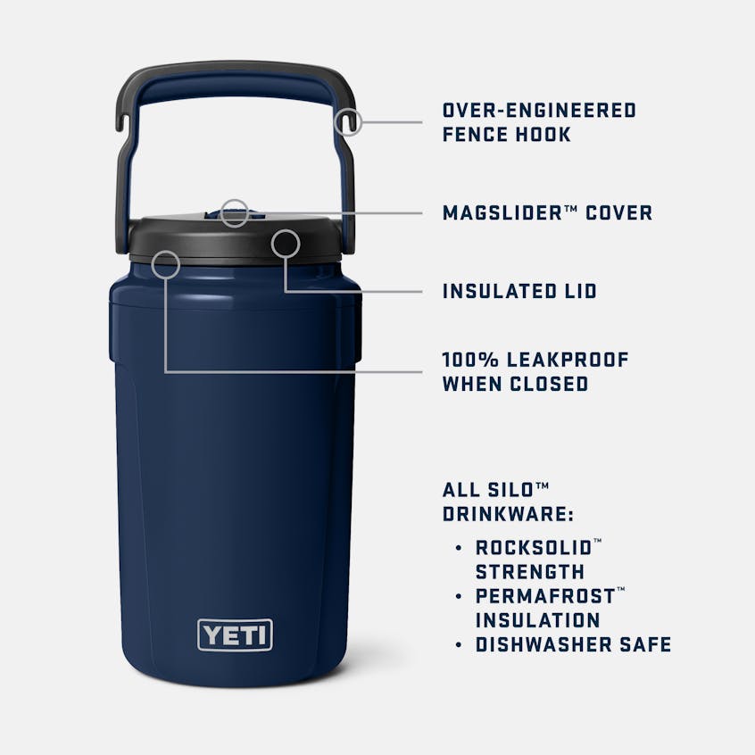 Yeti Silo Half Gallon Jug With Magslider Straw Cap