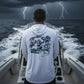 Dogfish Long Sleeve Hooded Micro Stormy Seas Logo - Dogfish Tackle & Marine