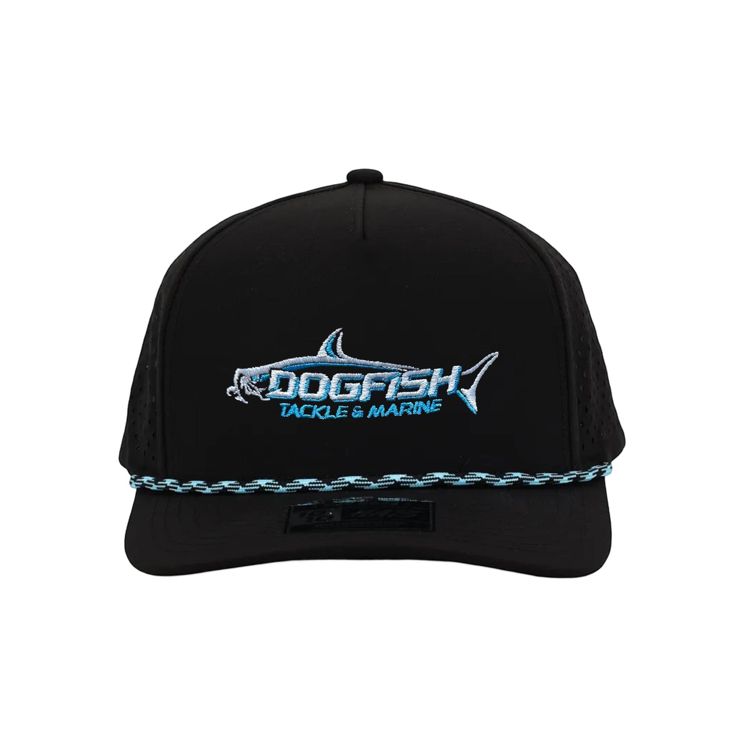 Dogfish Tackle & Marine Performace Rope Logo Hat - Dogfish Tackle & Marine