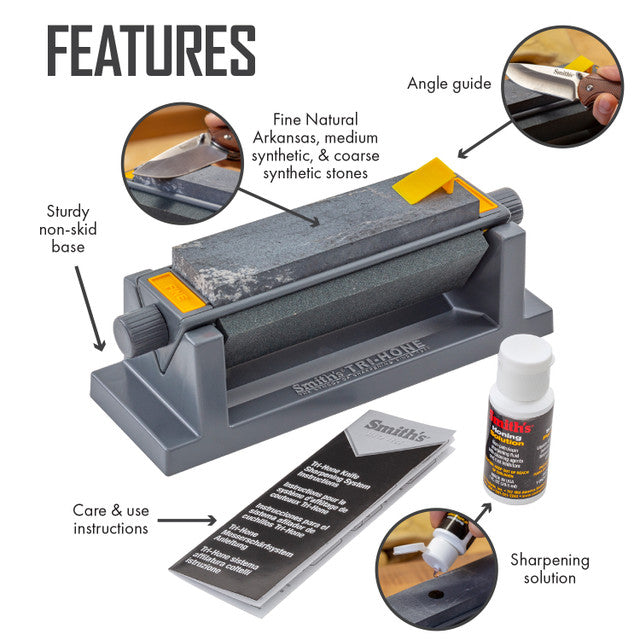 Smith's Tri Hone 3 Sided Sharpener System - Dogfish Tackle & Marine