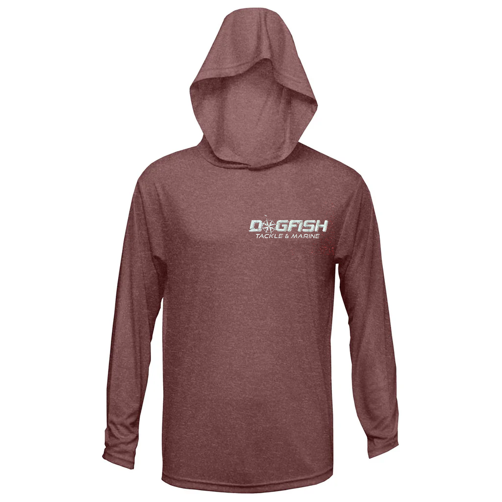 Dogfish Long Sleeve Hooded Micro Florida Unchained Logo - Dogfish Tackle & Marine