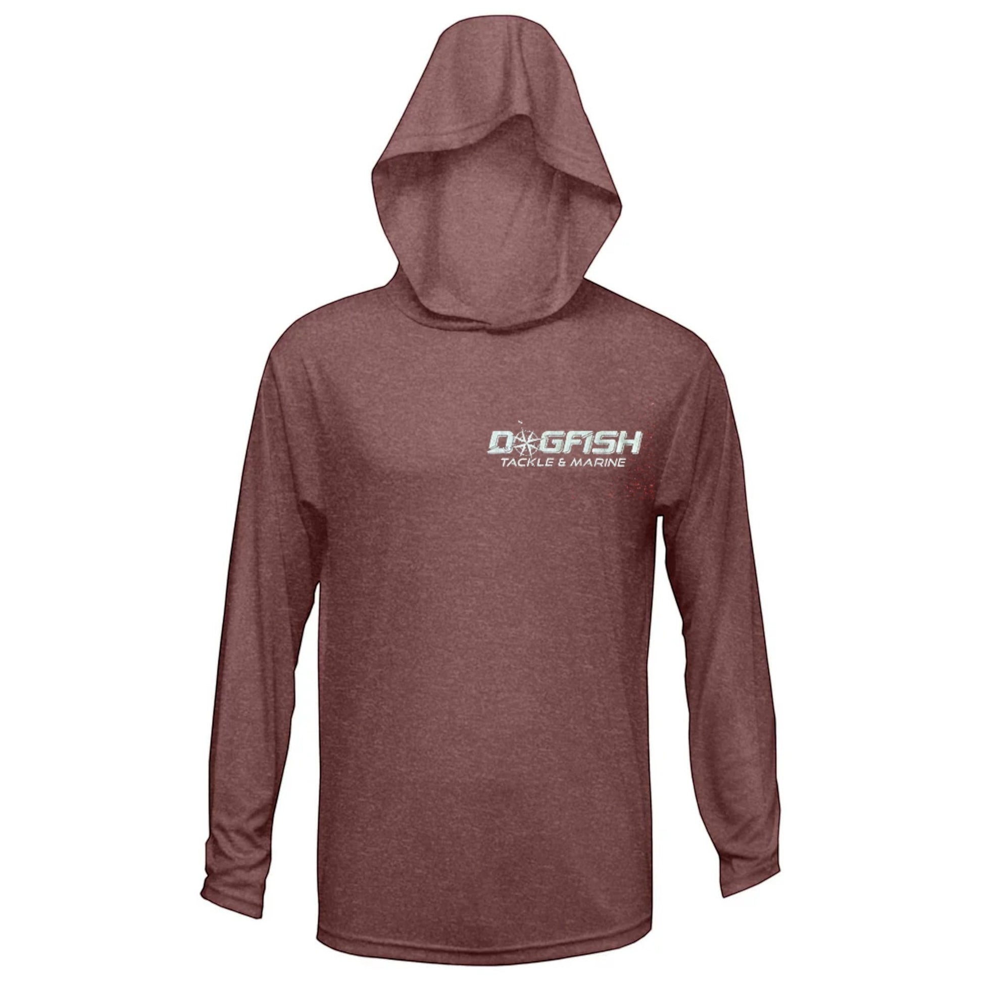 Dogfish Long Sleeve Hooded Micro Florida Unchained Logo - Dogfish Tackle & Marine