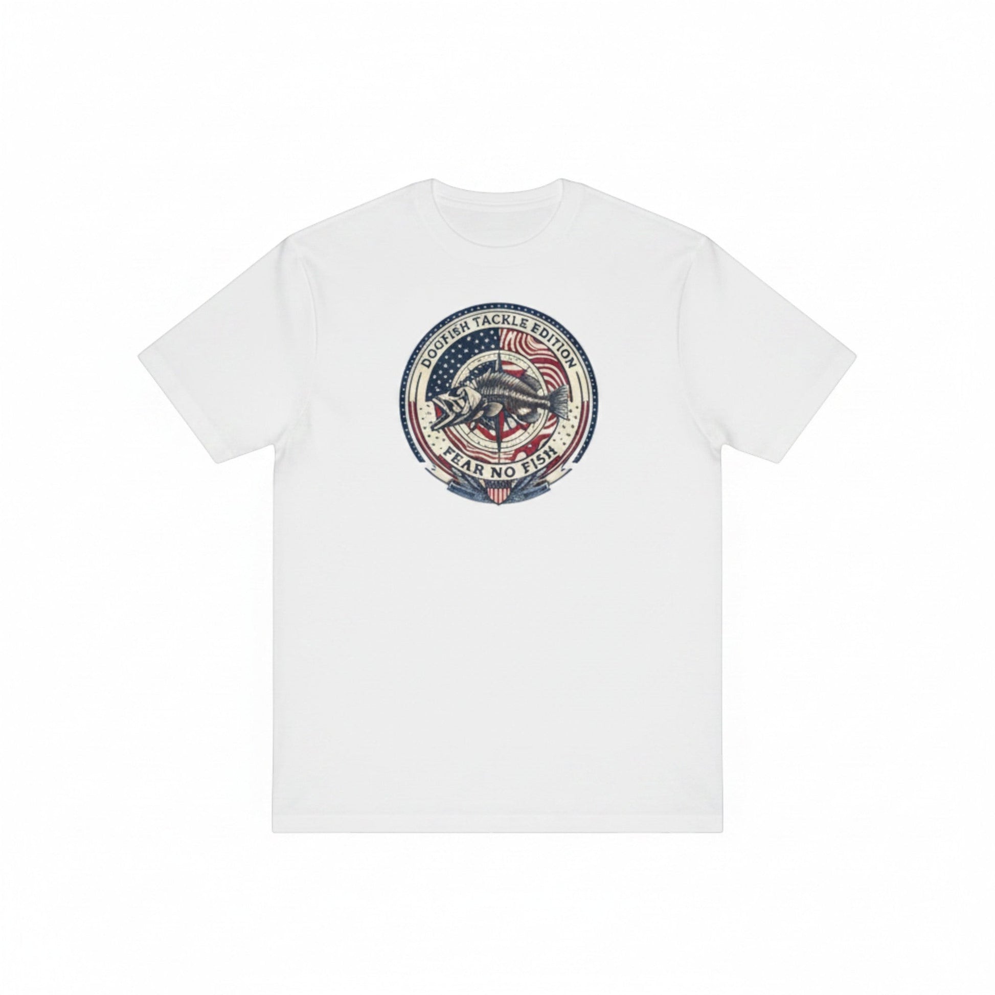 Dogfish Short Sleeve T-Shirt 4th of July Logo - Dogfish Tackle & Marine