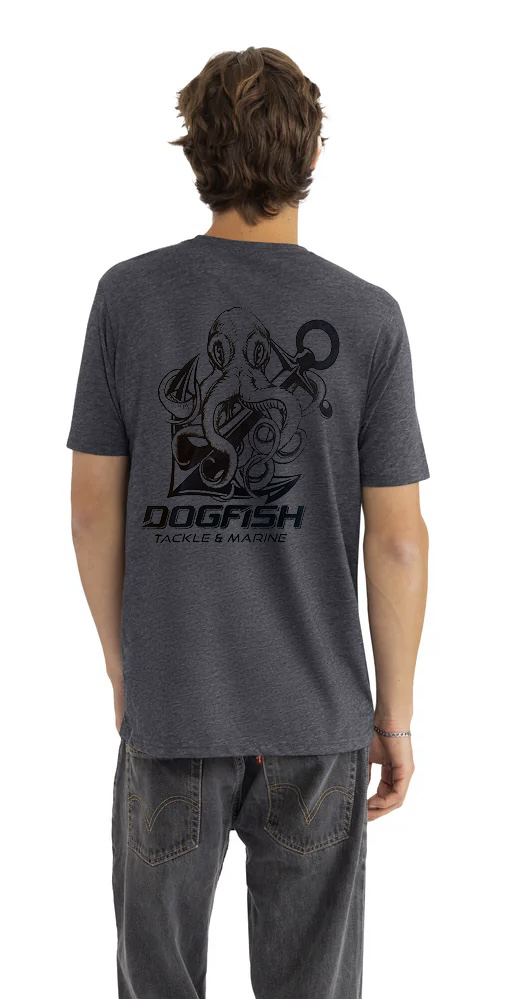 Dogfish Short Sleeve T-Shirt Octopus Logo - Dogfish Tackle & Marine