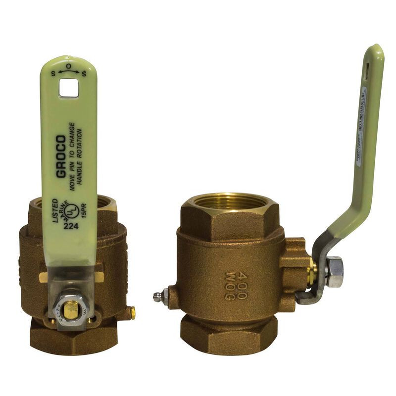 Groco Full Flow Bronze In-Line Ball Valves IBV Series *