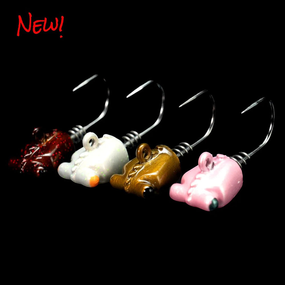 NLBN 3in Screw Lock Shrimp Jig Heads