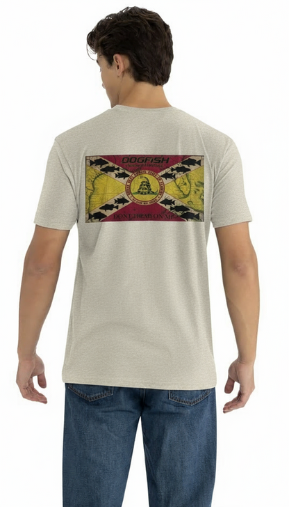 Dogfish Short Sleeve T-Shirt Don't Tread On Me Logo - Dogfish Tackle & Marine