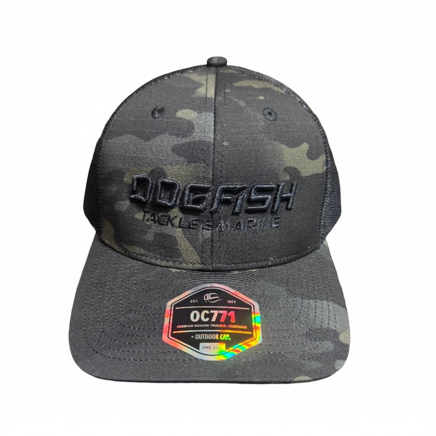 Dogfish Tackle & Marine Logo Trucker Hat - Dogfish Tackle & Marine