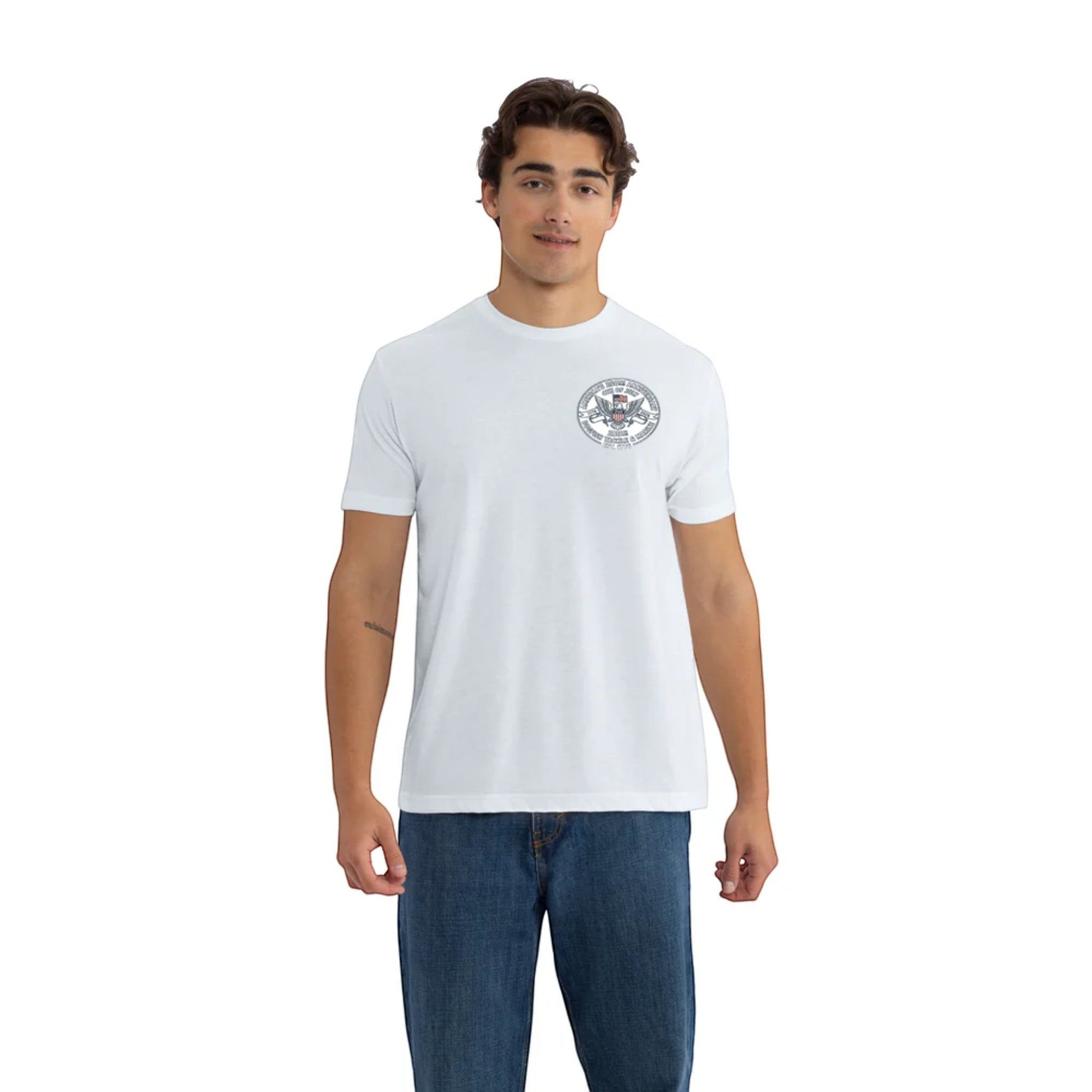 Dogfish Short Sleeve T-Shirt 4th of July Logo - Dogfish Tackle & Marine