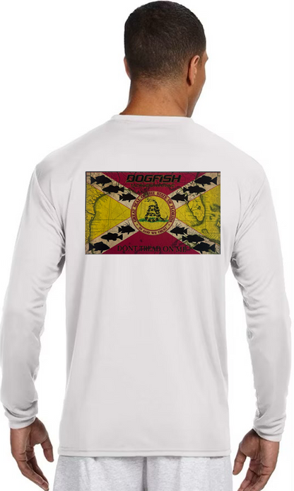 Dogfish Long Sleeve Microfiber Dont Tread On Me Logo - Dogfish Tackle & Marine