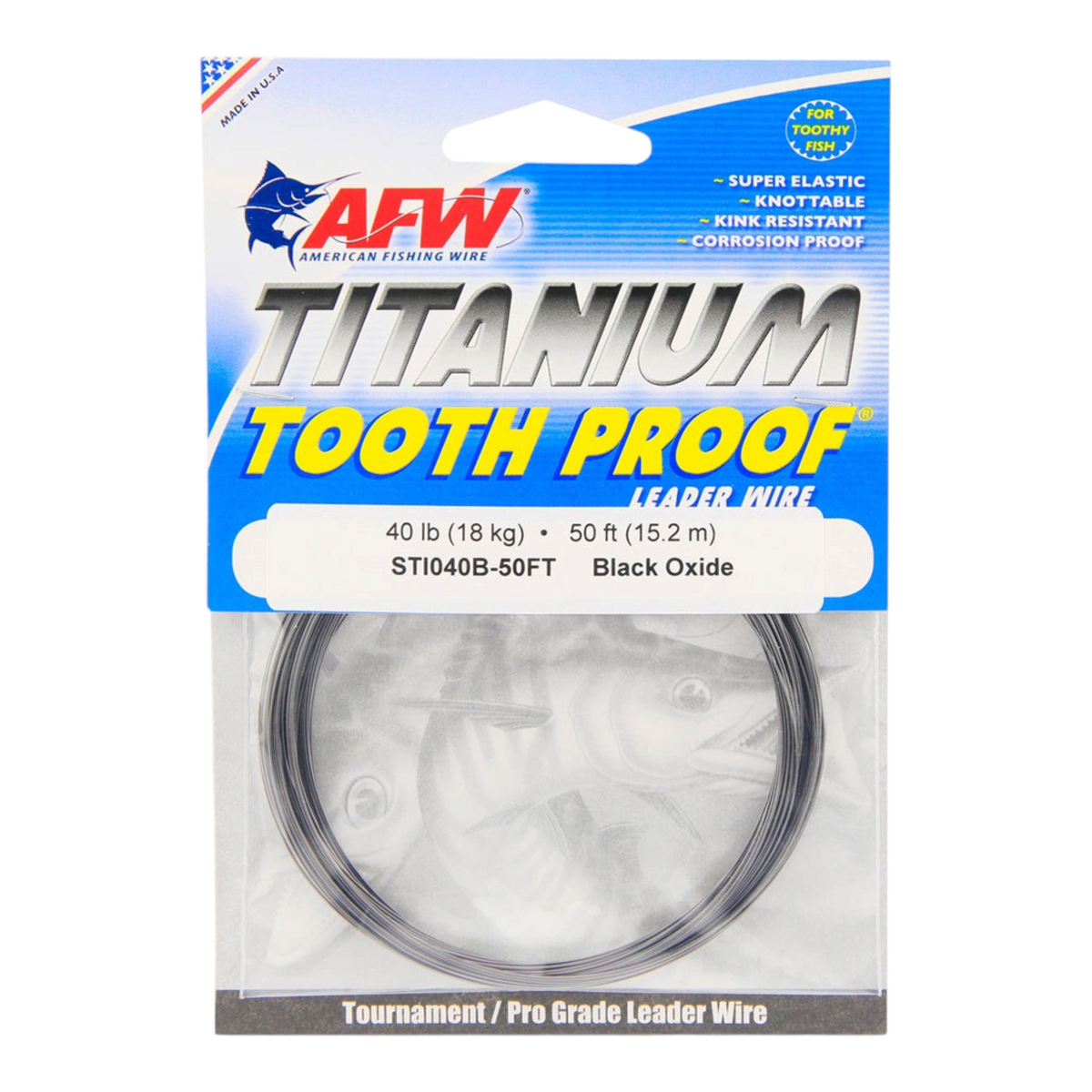Afw Titanium Tooth Proof Wire - Dogfish Tackle & Marine