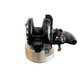 Dogfish Tackle & Marine Accurate Ascender star drag jigging reel in black, side profile on a display stand.